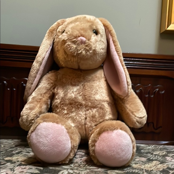 Build-A-Bear Plush Bunny Toy - Tan and Pink - Picture 3 of 8